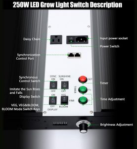 Luz LED de Crecimiento de Alta Eficiencia Growing 250W